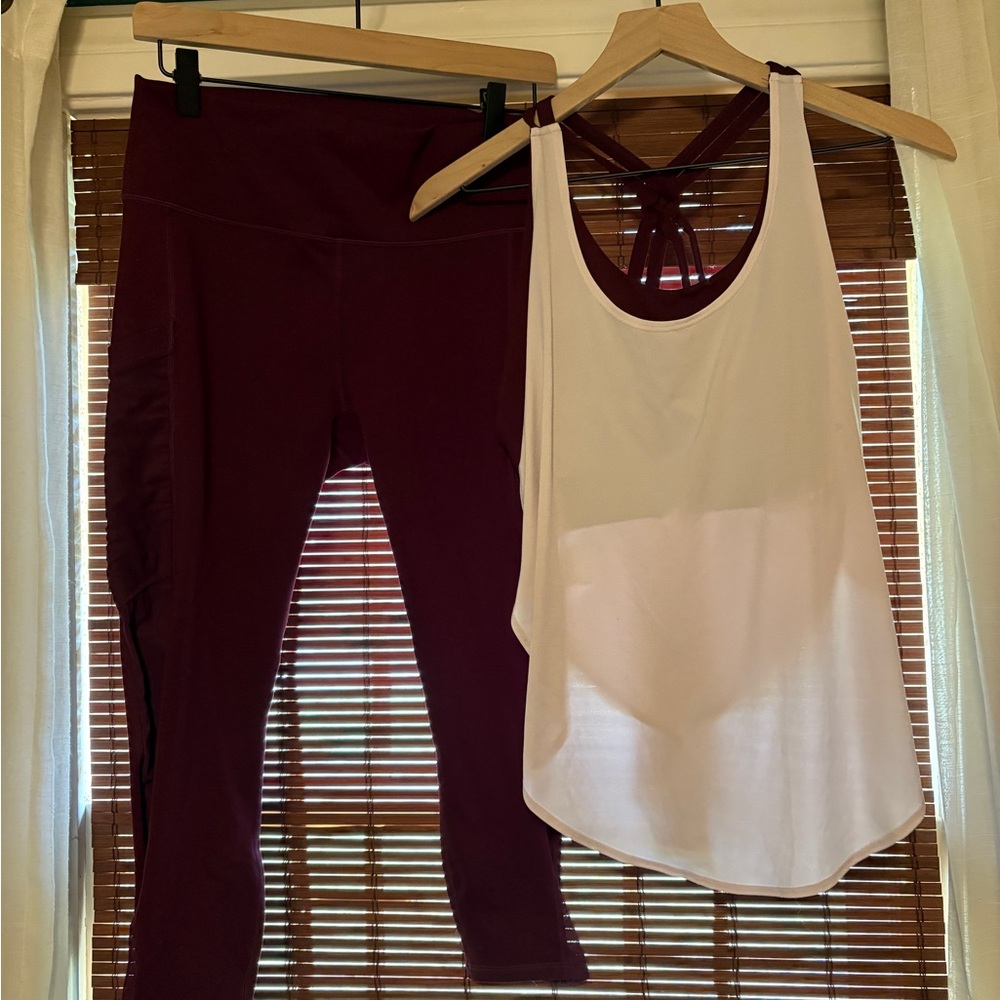 Fabletics Top with built in bra and yoga pants